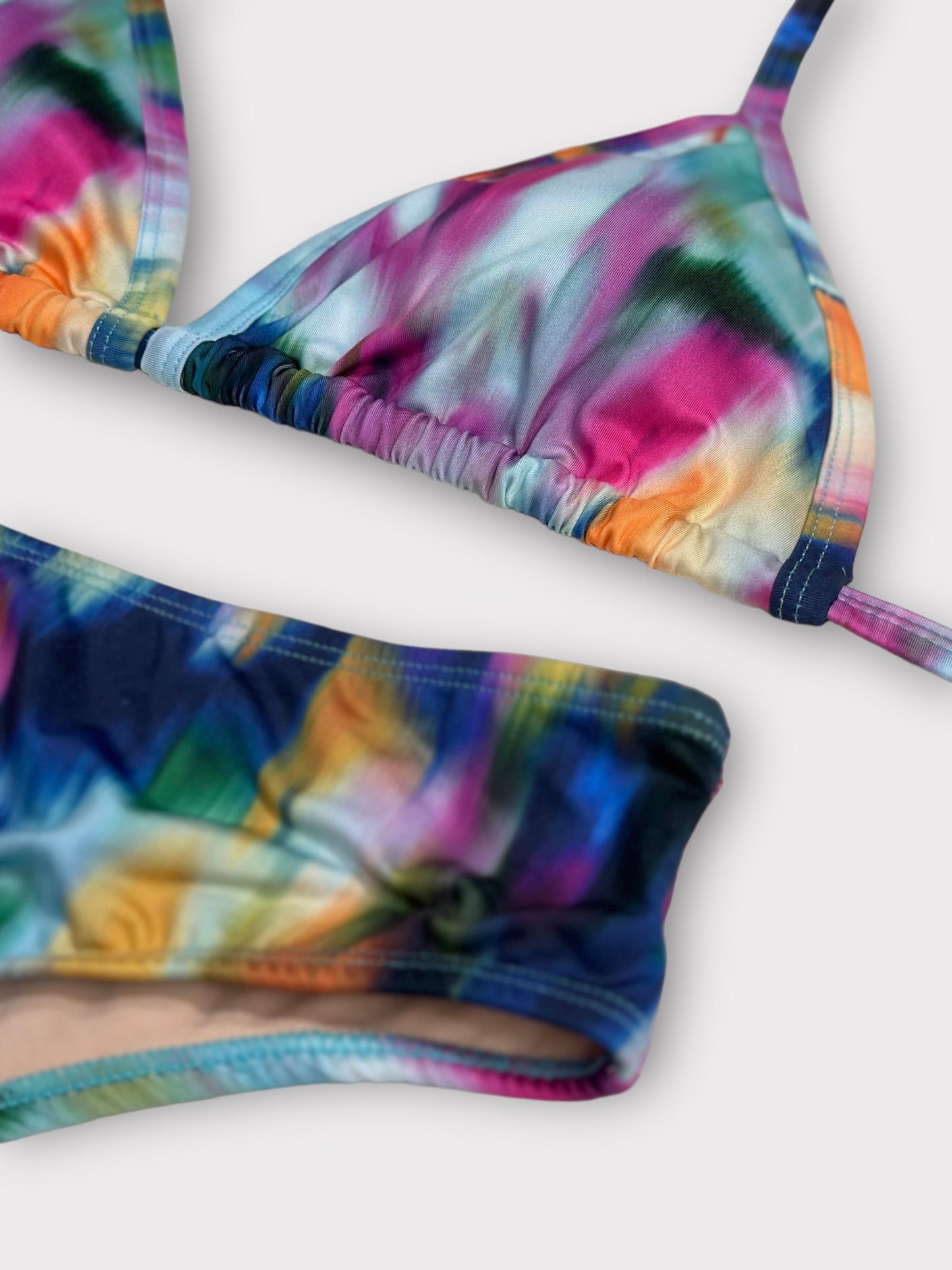 Tie-dye String Bikini Set