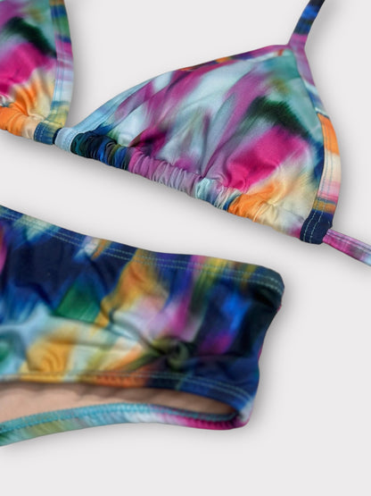 Tie-dye String Bikini Set