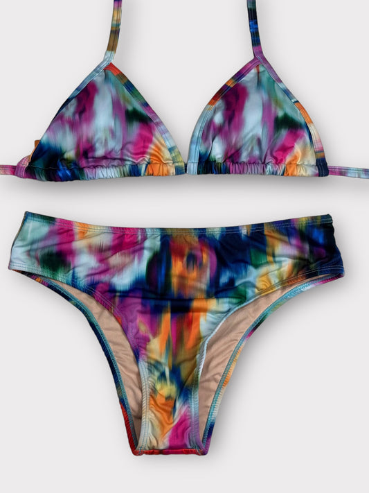 Tie-dye String Bikini Set