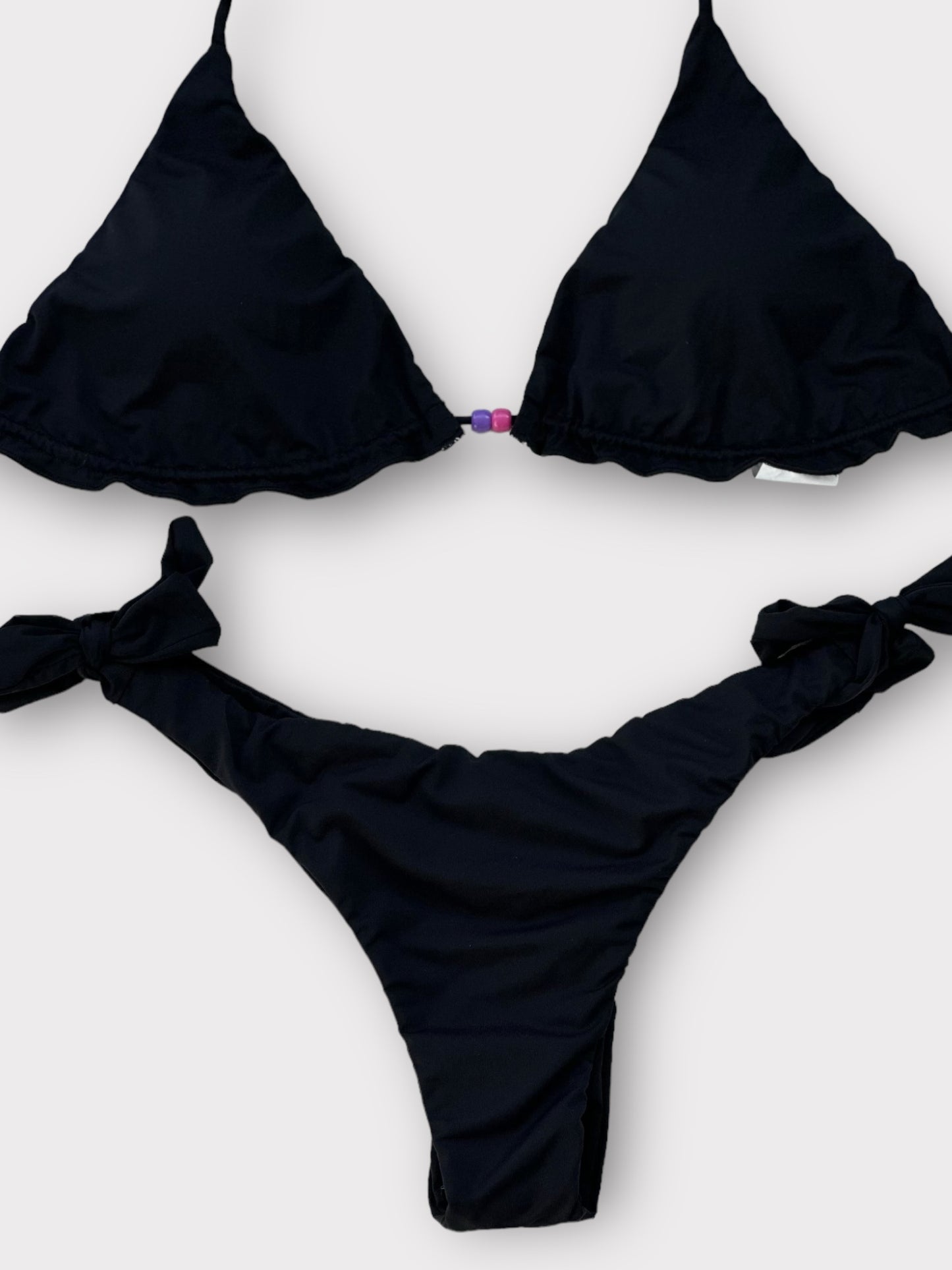 Black String Bikini Set