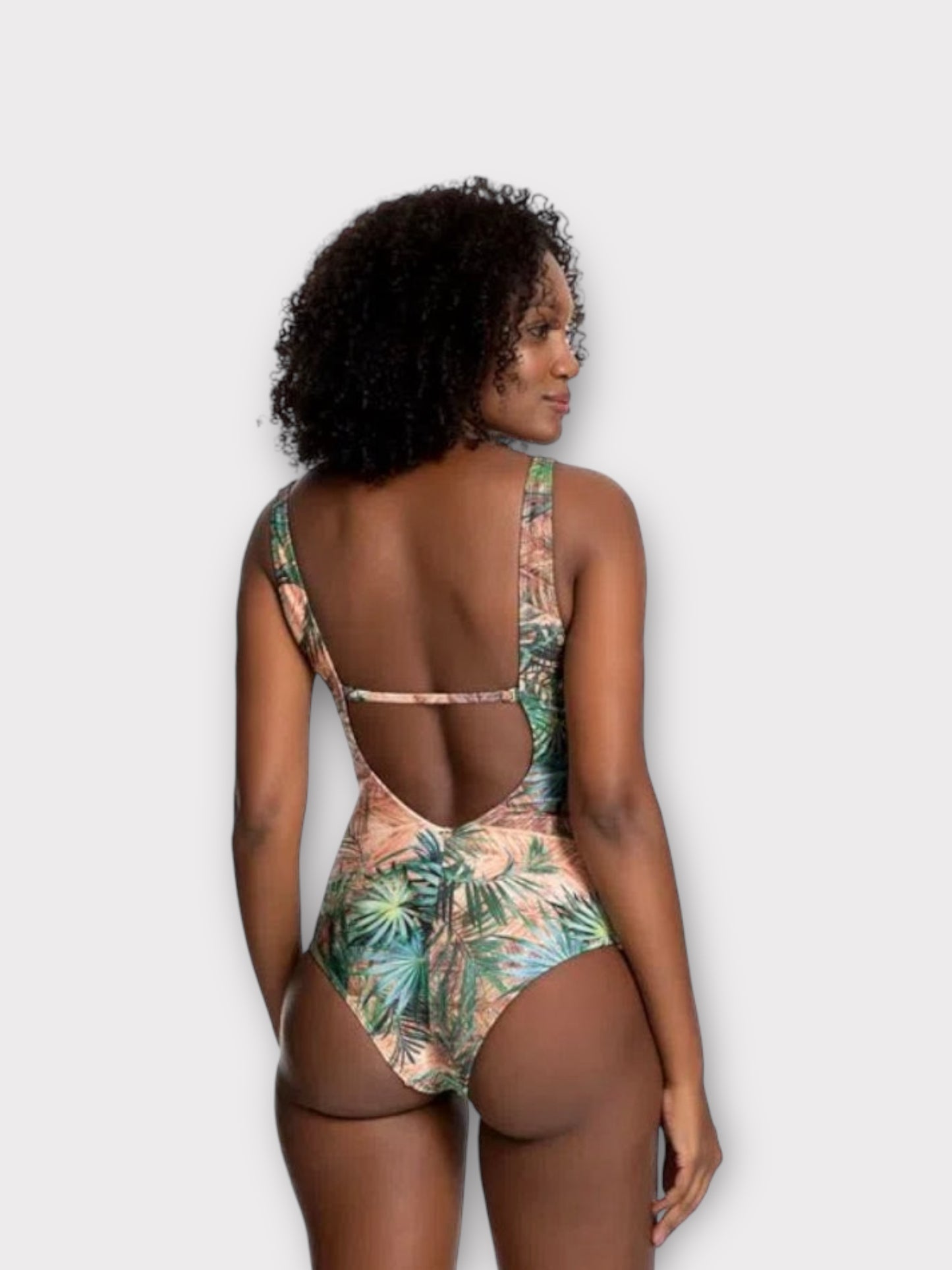 Tummy Control One-Piece Swimsuit w/ Buckle